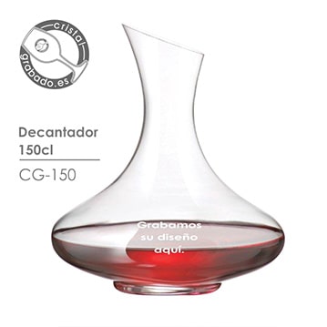 Decantador de vino personalizado